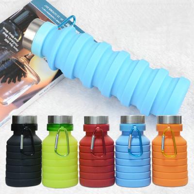 China Sustainable Hot Selling Outdoor Sports Bottle Collapsible Collapsible Silicone Water Bottle With Custom Logo for sale