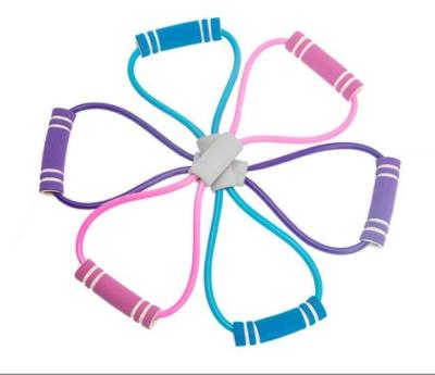 China Beautiful Legs Bare Back 8 Character Pull Rope Fitness Durable Female Multifunctional Yoga Home Yoga Elastic Belt for sale