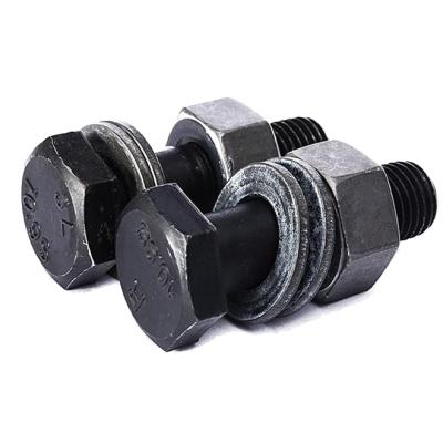 China Customized Stainless Steel Hex Bolt With Nut And Washer Black Oxide for sale