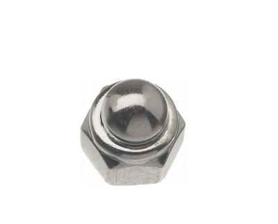 China Heavy Industry Factory Delivery M18 Low Carbon Steel Grade 4 Hexagon Din917 Dome Nuts Type 304 316 Stainless Steel for sale