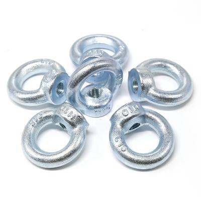 China General Industry Good Prices DIN582 White Galvanized Stainless Steel M6 M8 Eye Nuts for sale