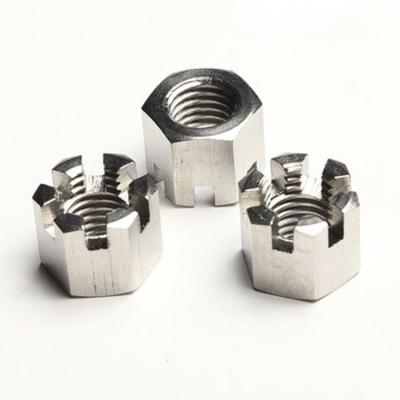 China Heavy Industry China Factory Price High Quality SS304 SS316 M6 M8 M10 Hex Slotted Nut for sale