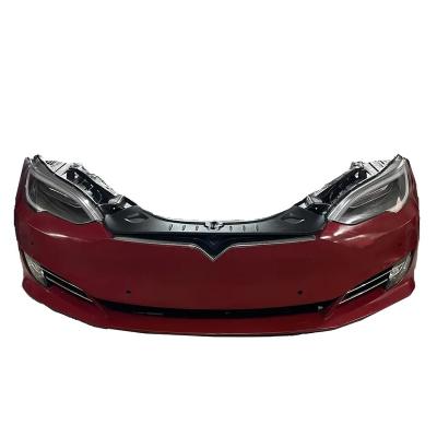 China Original Aluminum Body Kit Upgrade Refit Front Bumper Assembly Front Grill Headlight Car Auto Parts For Tesla Model S for sale