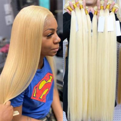 China Cheap 613 Body Wave 10A Virgin Hair Bundles, Cuticle Aligned Hair Bodywave Bundles, Russian Blonde 613 Virgin Hair Bundle for sale