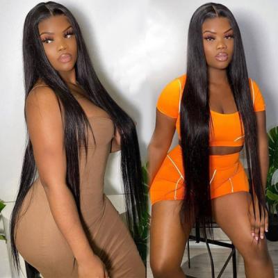 China Body Wave 12-34 Inch Wig Vendor Hd Ready Stock Lace, 13x4 Pre Plucked Hd Lace Frontal Closure, Hd Straight Lace Front Human Hair Wig for sale