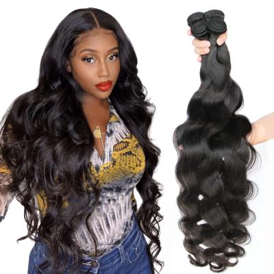 China Body Wave Grade 10a Mink Raw Virgin Brazilian Hair Seller , 32 Inch Unprocessed Cheap Brazilian Hair Bundles Natural Hair Extensions for sale