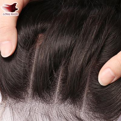 China Body Wave Cuticle Aligned Thinlace Closure With Baby Hair , 13x4 Brazilian Virgin Hair Pre Plucked Straight Human Hair Headband for sale