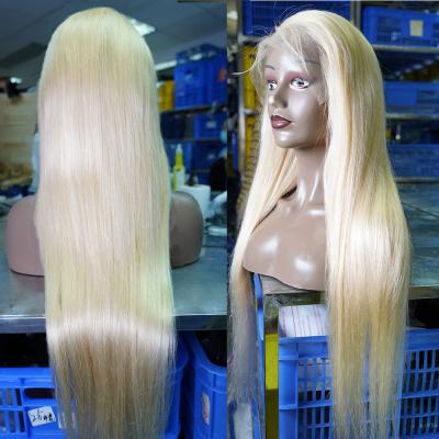 China Deep Wave Straight 13x4 Lace Front Human Hair Wigs , Blonde Raw Human Hair Wigs Virgin Cuticle Aligned Lace Front Hair Wigs for sale