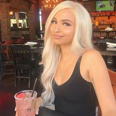 China 100% Virgin Straight Blonde 13*6 Hd Full Lace Hair Wigs, 30 Inch 613 Full Lace Headband Glueless Wig For Black Women for sale