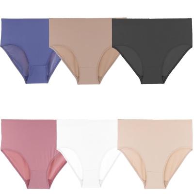 China Women's Plus Size Women's Traceless Ladies Panties Plus Size Underwear Breathable Brief Comfortable Large Panties for sale