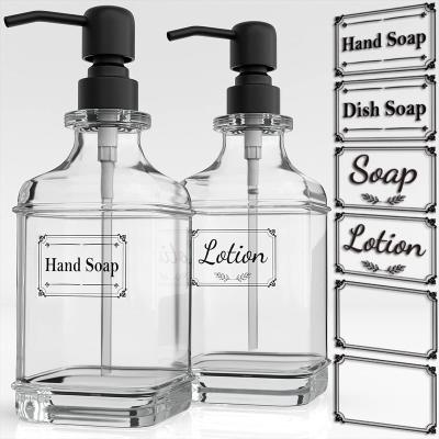 China Viable Transparent Hand Sanitizer Glass Bottle Disinfection Glass Bottle Squeezing Glass Bottle for sale