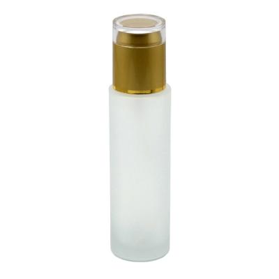 China Frosted Cosmetics Spray Glass Bottle Face Cream Glass Cosmetic Bottle for sale