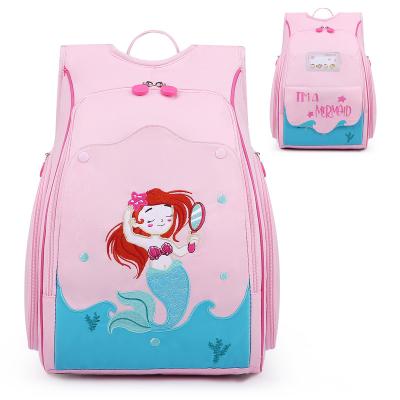 China Mermaid Pink Waterproof Cute Large Capacity Toddler Kids Backpacks For Girls School Bag for sale