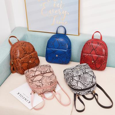 China 2022 New Waterproof Wholesale Women's Snake Print Backpack Women's Bag Handbags For Women Lady's Purses And Handbags for sale