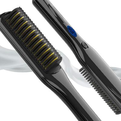 China Wholesale Electric Hair Straightener Beard Straightener Comb 40w Electric Hair Styling Comb for sale