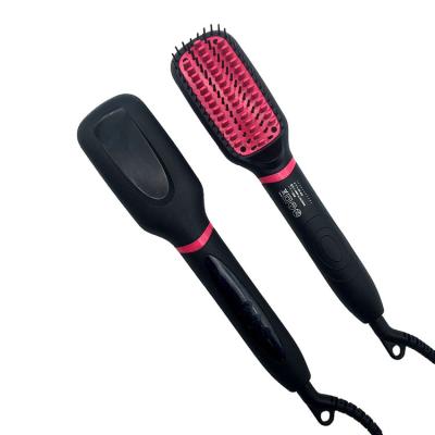 China Electric Hair Straightener Comb Hair Dryer Electric Hair Brush Straightener High Heat Styling Brush for sale