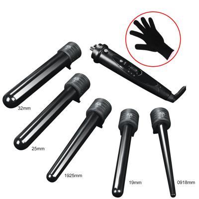 China Ceramic Fashion Cheap Material Origin Of Ceramic Mini Curling Iron Hair Straightener And Curler 5 in1 Power for sale