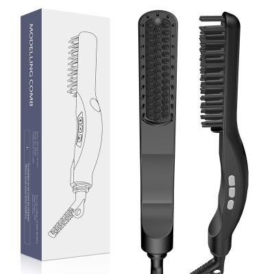 China New Styling Electric Hot Comb Electric Hot Comb Electric Hair Brush Beard Straightening Comb for sale