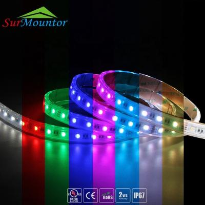 China Hotel China Ip66 12V RGB Decorative Cinta Lux LED Strip Lights for sale