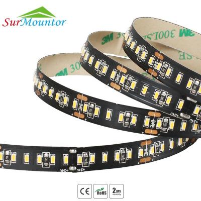 China Popular LANDSCAPE PCB 204leds Black Flexible High Brightness SMD3014 LED Strip for sale