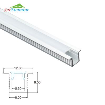 China Decorations Recessed Mounted Slim Aluminum LED Profile For LED Strip Linea Profile Light for sale