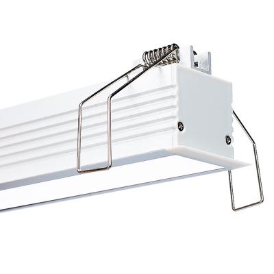 China Recessed Aluminum Alloy Profile Channel Linkable Aluminum Ceiling LED Linea Light for sale