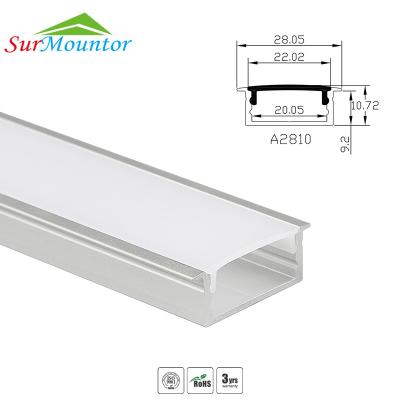 China Decorations Price Cheap 20MM Wall Recessed Aluminum LED Profile Housing For LED Strip for sale