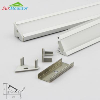 China Aluminum Alloy Corner Led Extrusion Surface Mounting Alu Profile Led Channel Aluminum Profile for sale