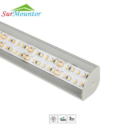 China Furniture 30MM Profile Corner LED Lighting Strip Profile 45 Degree Angle LED Aluminum Channel for sale