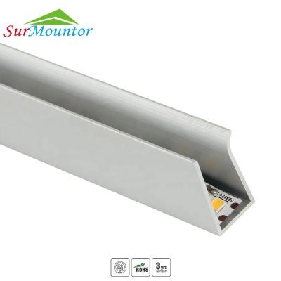 China Wall Mounted LED Aluminum Profile 8mm For Glass LED Shelf Light Led Aluminum Profile for sale