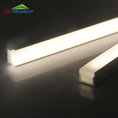 China Waterproof LED Profile Aluminum Channel Of Aluminum Alloy + PVC Plastic Profile for sale