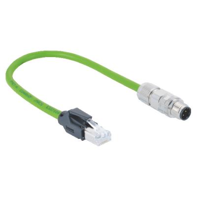 China M12 4 Pin Profinet Rj45 Connector 8P8C Male Plug UV Resistant With Cordset OEM / ODM for sale