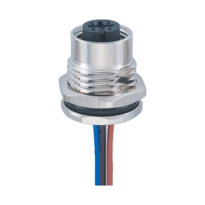 China 5 Poles Female Electrical Cable Connectors , Circular Waterproof Connectors IP68 for sale