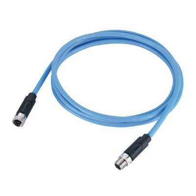 China Male To Female Cordsets Ethernet Cable Connectors Molded With 3M 10FT Cat 6a LAN Cable for sale