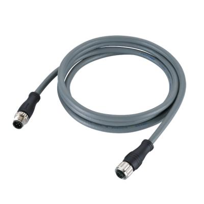 China EMC Shielded DeviceNet Cable Connectors Male To Female M12 5 Pin With Thin Cable for sale