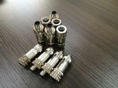 중국 Field Wireable Assembly M12 8 Pin Female Connector 판매용