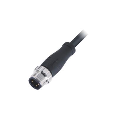 China Sensor / Automative M12 Plug Connector 250V 4 Pin Male Power Connector for sale