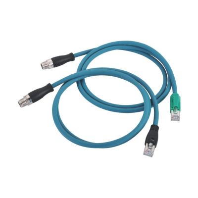 China IEC61076-2-109 Waterproof Power Cable Connector M12 male to RJ45 for sale