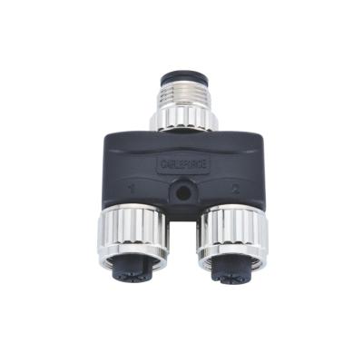 China Aircraft Electrical NMEA 2000 Connectors , A-Coding Y Type M12 5 Pin Connector for sale