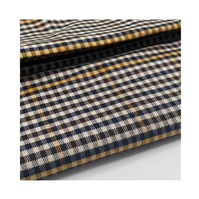 China Breathable Yarn Dyed Check TR Woven Fabric For Outdoor Short Dress Skirt Pants for sale