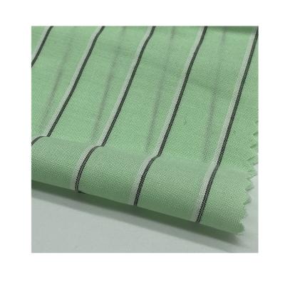 China Breathable Special Design 105gsm Plain Weave Yarn Dyed Stripe Rayon Fabric for sale