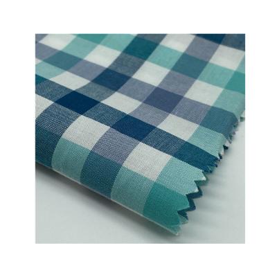 China Lightweight Breathable 110gsm 100%Cotton Thread Dyed Check Woven Cotton Fabric for sale