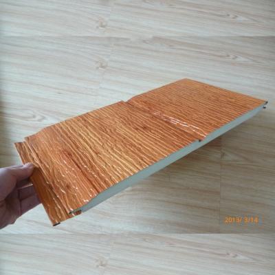 China Heat insulation heat insulation PU panel/composite facade panel/16/60mm/exterior wall cladding/wooden like for sale