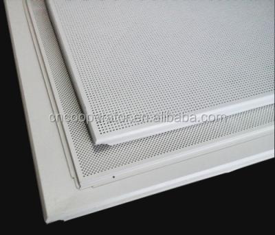 China Artistic Ceilings White Color Plain Or Perforated Aluminum Ceiling Tiles , Aluminum Ceiling Panels for sale