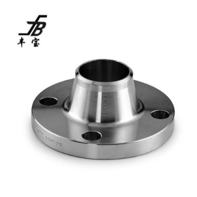 China Pipe connect ANSI ASME B16.5 flange 150lb stainless steel flanges DN50 sch40 neck welding flange for sale