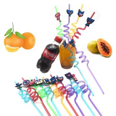 China Household Celebrations and Parties Wedding Supplies Drinking Straw Cartoon Decoration Novelty Convenient Crazy Straws for sale