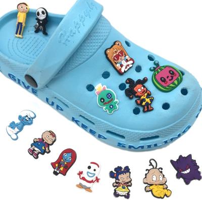 China Cartoon Characters Crocodile PVC Shoe Charm Decorations Customized Crocodile Shoes Charm 2022 Wholesale for sale