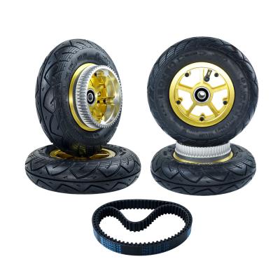 China 190 x 50mm Pneumatic Rubber Eboard/Ebike/Escooter/baby Cart All Terrain Mountain Wheels for DIY Electric Skateboard Scooter for sale