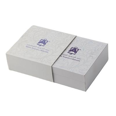 China Recycled Materials Custom White With Lid And Foam Insert Luxury Skincare Gift Box For Cosmetic Packaging for sale