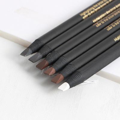 China Waterproof Platypus Wooden Waterproof Peel Off Private Label Tattoo Brow Microblading Eyebrow Pencil With Brush for sale